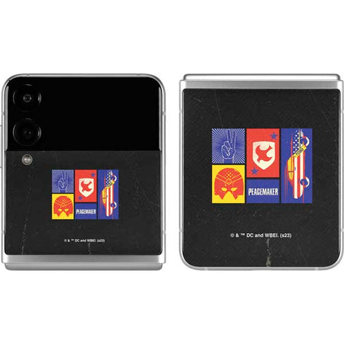 DC Comics Peacemaker Collage Galaxy Z Flip4 5G Skin